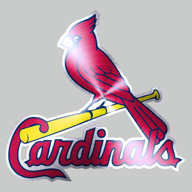 St. Louis Cardinals steel logo iron on paper